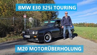 BMW 325i Touring E30 wieder flott gemacht M20 Zylinderkopf überholt Motor und Getriebe abgedichtet [upl. by Deina]