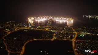 Dubai New Year Fireworks 2014  World Record 4K [upl. by Lirret]