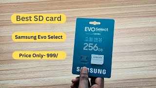 Samsung Evo select 256gb SD card unboxing original price 999₹ [upl. by Koo]