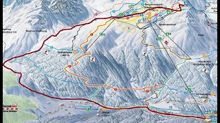 Gargellen Piste 9 Blue 22a2b EinkehrschwungSchnapfenwaldForstwegBirkenegg ski video [upl. by Nav]