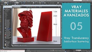 Vray Materiales Avanzados  Parte 05  Translucency  SubSurface Scattering [upl. by Jeth765]