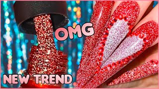 Testing Reflective Gel Polish  2 Valentines day Designs [upl. by Stedman]