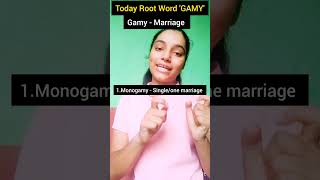 Root Word GAMY  Meaning Of Gamy Root word shortsfeed Word of the day youtubeshorts shortsfeed [upl. by Maloney]