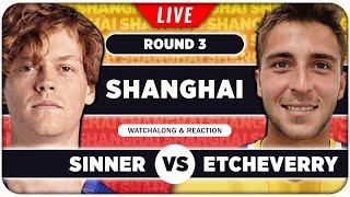 SINNER vs ETCHEVERRY • ATP Shanghai 2024 • LIVE Tennis Watchalong Stream [upl. by Ragouzis]