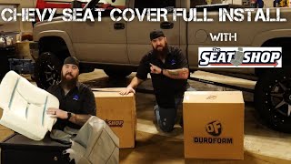 STEP BY STEP PROCESS ON CHEVY SEAT COVERS AND FOAM REPLACEMENTS [upl. by Anawqahs825]