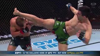 UFC 289 Brutal Head Kick Steve Erceg upsets David Dvorak Wow [upl. by Meehar]