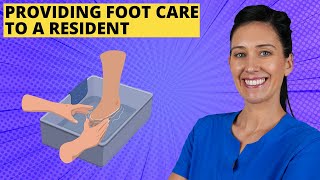 Provide Foot Care CNA Skill [upl. by Stauffer520]