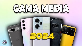 🔥 LOS 5 MEJORES TELÉFONOS GAMA MEDIA para COMPRAR en 2024 🏆 [upl. by Anaahs]