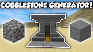 Minecraft EASY Automatic Cobblestone Generator Tutorial [upl. by Hooge]