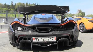 Mclaren P1  Start Up Accelerating and Downshifts [upl. by Navac]