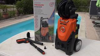 Yard Force 150 Bar 2000W HighPressure Washer [upl. by Alleoj371]