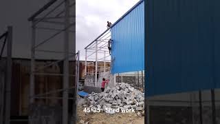 Roofing sheet shed work [upl. by Aver]