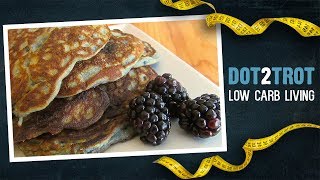 Fluffy Low Carb Blackberry Pancakes [upl. by Nodnol]