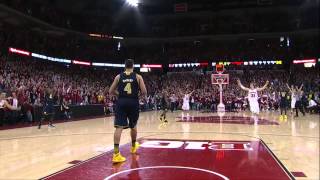 Ben Brust Buzzerbeater vs Michigan [upl. by Nylecoj]