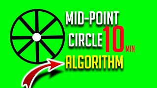 mid point algorithm computer graphics  WITH SOLVED EXAMPLE  midpoint circle algorithm [upl. by Acinimod]