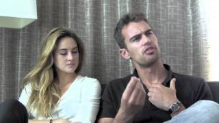 Divergent  Shailene Woodley amp Theo James Talk Divergent at SDCC [upl. by Mokas]