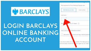 Barclays Online Banking Login How to Login Barclays Online Banking Account 2023 [upl. by Chery]