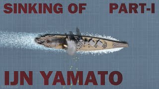 Sinking of Battleship Yamato Part I Animated 1945 [upl. by Converse]