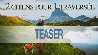 Teaser  2 chiens pour 1 traversée la grande traversée des Pyrénées GR10 en autonomie [upl. by Noroj]