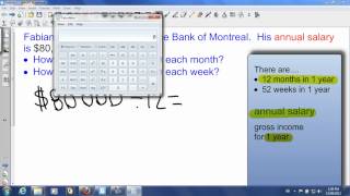 Converting Annual Salary to Monthly and Weekly Salaries [upl. by Furr38]