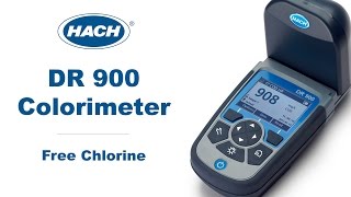 How to run a Free Chlorine Test using the Hach DR 900 Colorimeter [upl. by Arej]