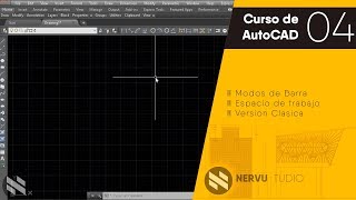 Curso Especial de AutoCAD04Barra de herramienta y modo clásico [upl. by Rolat621]