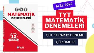 ALZE YAYINLARI 2024 TYT MATEMATİK DENEMELER [upl. by Ayaet]