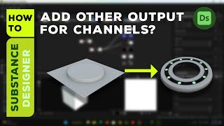 How to Add Output Channels in substance designer  Substance Designer beginner [upl. by Ymirej]