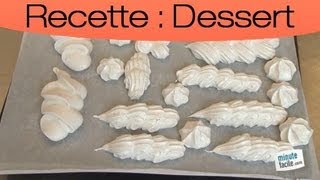 Recette dessert facile  Faire une meringue vanillée [upl. by Erlinna]