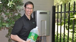 Tankless Water Heater DeScaling  How To Flush [upl. by Htilil]