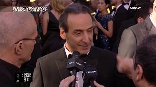 Alexandre Desplat sur le Tapis rouge  Oscars 2018 [upl. by Friday]