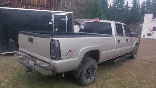 2006 Chevy 2500HD LBZ Duramax Diesel With 4quot MBRP Straight Pipe Exhaust Sound [upl. by Leirza]