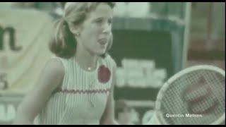 Tracey Austin and Betsy Nagelsen in Avon Futures Tennis Championships Promotional Video Jan 3 1978 [upl. by Merth51]