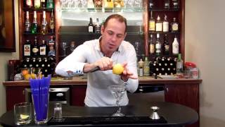 How to Zest a Lemon  Adding a Lemon Zest to Martinis [upl. by Nelac]