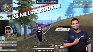 JONTY GAMING ESPORTS 28 KILLS amp BOOYAH BEST TOURNAMENT HIGHLIGHTS❤ [upl. by Domela671]