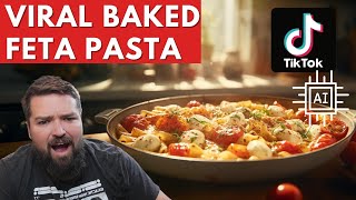 Viral Baked Feta Pasta My New Favorite Pasta Dish Absolutely insane [upl. by Meunier592]