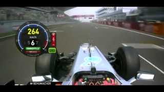 F1 2012 Michael Schumacher FP3 lap Indian GP [upl. by Adile]