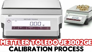 calibration process of Mettler toledo je3002ge jewellery weighing scale [upl. by Day]