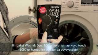 Çamaşır Makinesinde Kumaş BoyamaDylon Kumaş BoyasıDylon Wash amp Dye kumaşboyama [upl. by Karwan]