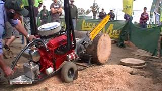 Australian V8 Chainsaw made by Whitlands Engineering wwwsuperaxecomau [upl. by Esten370]