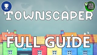 Townscaper  All Achievements 1000G in 10 minutes [upl. by Dnalkrik]