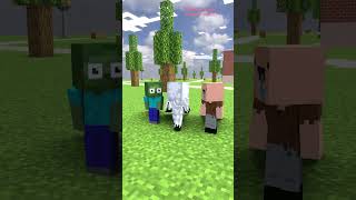 HELP Baby zombie push up vs notch amp saitama amp Entity minecraft shorts [upl. by Inohs]