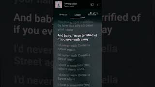 Cornelia Street Taylor Swift lyrics music lyrics aesthetic taylorswift [upl. by Attelrahc]