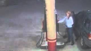 Gas Station Static Electricity Fire [upl. by Halbert]