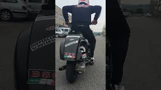 STEFANO SCAURI EXTREME LAUNCH ON 150cc VESPA DRAG [upl. by Hortensia534]