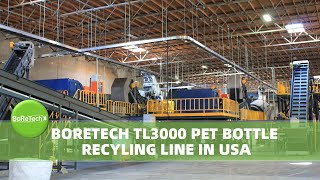 3000 kgh PET Bottle Recycling Line in USA [upl. by Ateekal691]