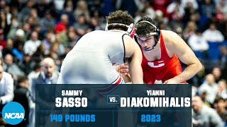 Yianni Diakomihalis vs Sammy Sasso  2023 NCAA Wrestling Championship 149 lbs [upl. by Finkelstein482]