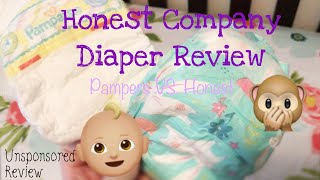 Honest Company vs Pampers Swaddlers  DIAPER REVIEW [upl. by Atilrep670]