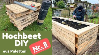 DIY Hochbeet selber bauen  Paletten  mit Aufbauanleitung und Materialliste [upl. by Iram302]