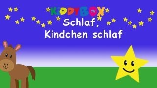 Schlaf Kindlein schlaf  Kinderlieder zum Mitsingen  KIDDYBOXTV [upl. by Naitsirhc]